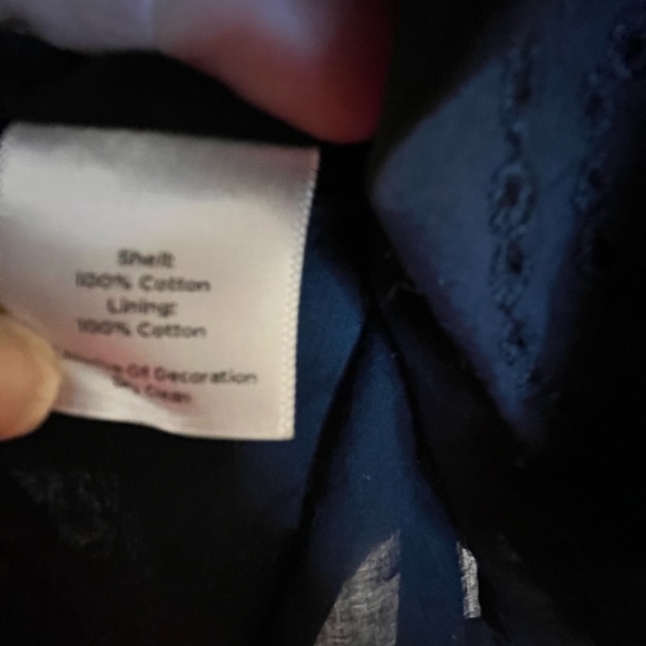 TALBOTS Elegant Black Women's A-Line Skirt 100% cotton boho preppy - Picture 6 of 8